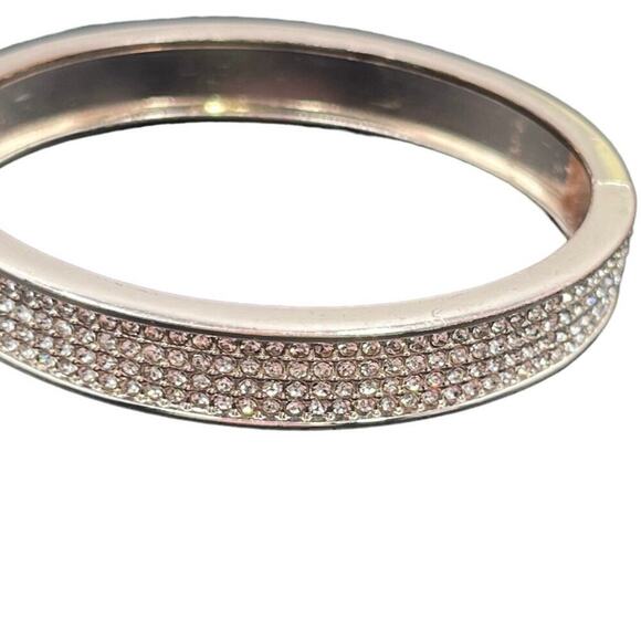 Juicy Couture Rose Gold Pave Bangle - Picture 9 of 10